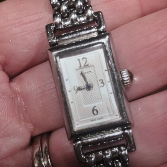 Ladies $295 Coach 0820 Madison Tank Stainless Steel Swiss Mvmt Watch - Picture 3 of 5